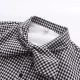 Mùa thu đông mới cộng với áo sơ mi nhung nơ nữ dài tay Han Fan cộng với áo cotton kẻ sọc nhỏ để giữ ấm áo nữ công sở Áo sơ mi