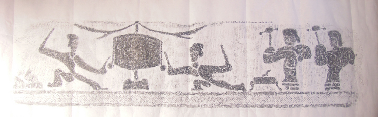 Jian Encouraged (Han portrait stone rubbings) ---- Han 