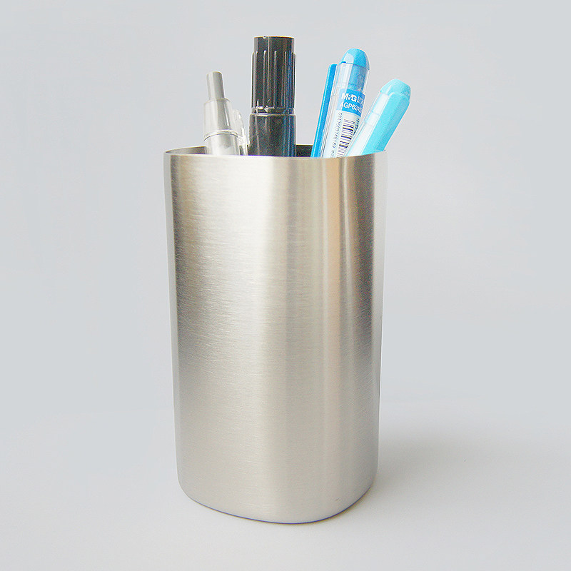Quality stainless steel pen holder stationery cylinder containing cup Tourist Cup Drink cup gargling cup Coke cup Drink