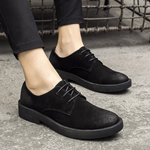 Winter Martin boots mens retro British casual frosted leather shoes low-cut suede mens shoes Korean version of all-match tooling shoes