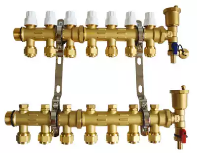 Geothermal floor heating water separator constant temperature adjustment intelligent water separator chamber control temperature 16 20 joints