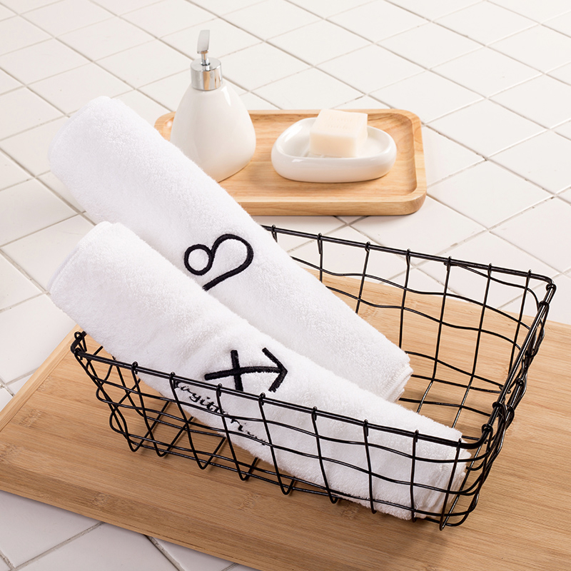 519 pure cotton zodiac towel thickened cotton face towel couple adult household wash towel soft and absorbent