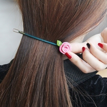 Korea imported hair accessories GRAIN de BEAUTE AZNAVOUR FLOWER side clip hairpin horizontal clip ponytail clip