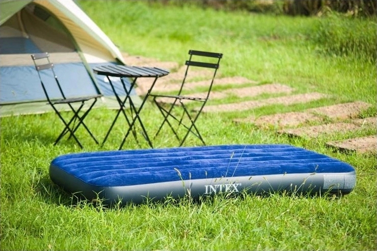 Outdoor Camping Single Inflatable Mattress Home Luxury Flocking Air Cushion Bed Camping Tent Sleeping Cushion Bed 68950