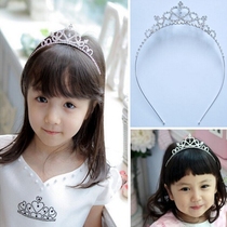 Childrens crown hair accessories girls dress accessories headbands high-end rhinestone tiaras crystal white popular stage accessories