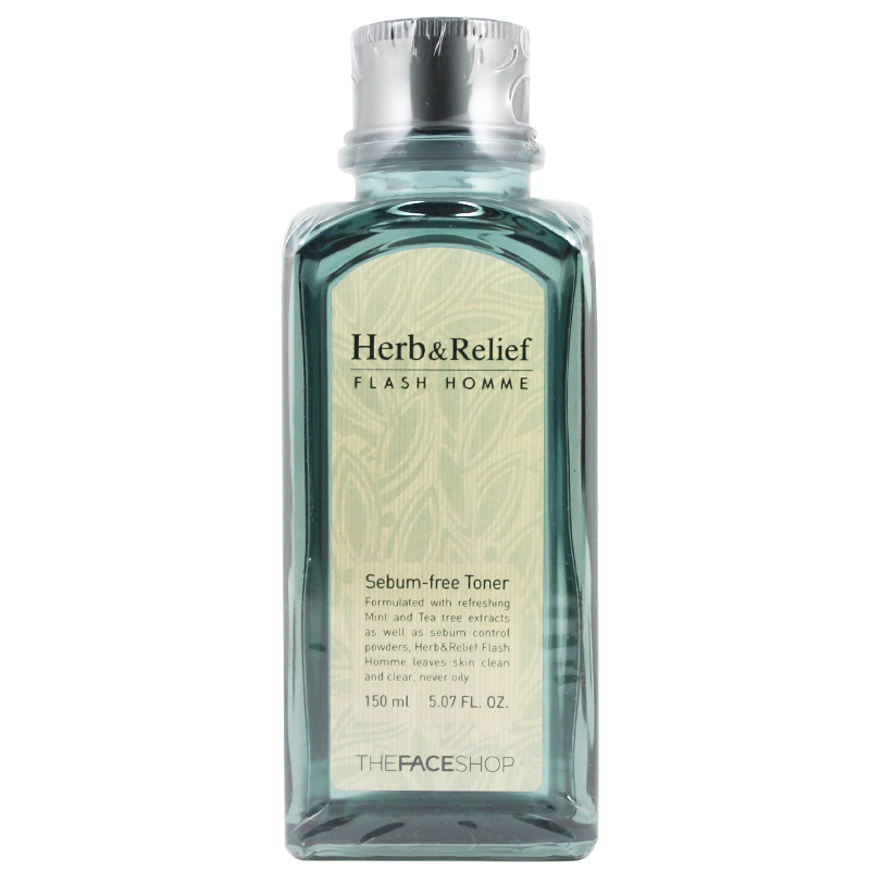 韩国进口菲诗小铺The Face Shop男士草本舒缓调理水控油保湿150ml
