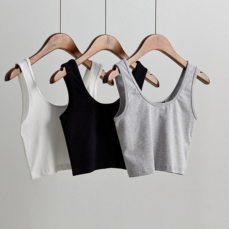 特 露脐修身内搭瑜伽运动莫代尔打底吊带小背心抹胸小内衣裹胸