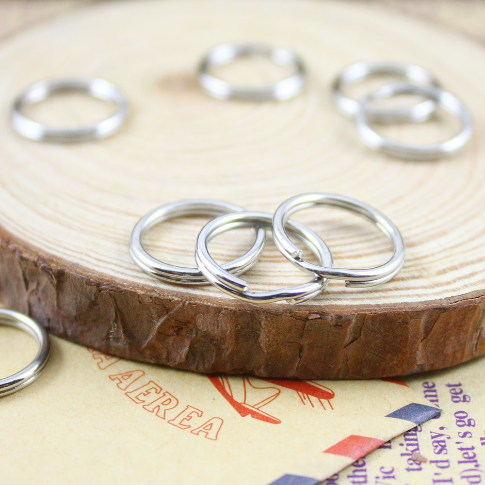 Small ring key buckle accessories Silver - colored metal small key ring mini - ordinary keychain