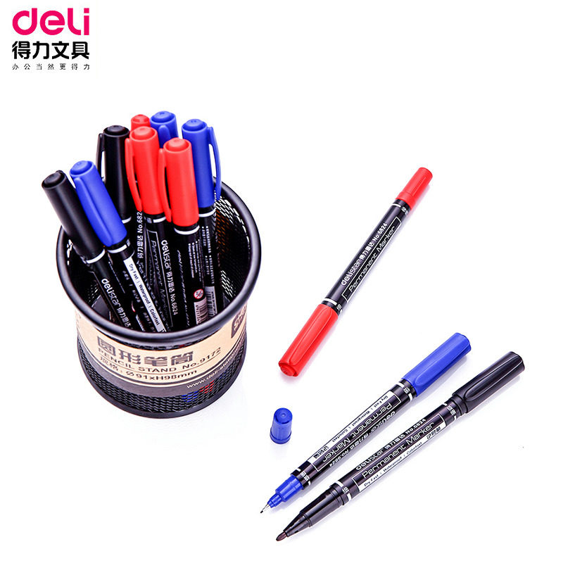 Office Supplies Right-hand Note Pen Able 6824 Double Head oily Mike Pen Grease Pen Oily Pen Disc Mark