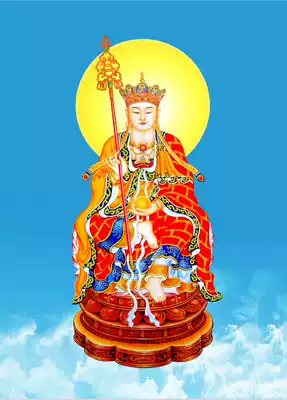 Fate handmade portrait Pure land great sorrow great wish King Jizo Bodhisattva 002 Photo paper double-sided plastic seal