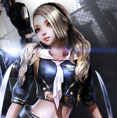 Game Character Gun Ji modeling wig Blade cosplay costume cos maid dress game uniform