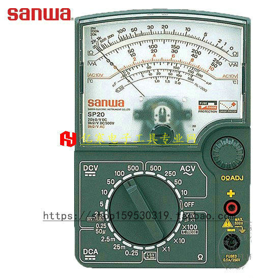 Japan SANWA 3 and SP20 refer to needle type Wanuse table DC high voltage analog temperature resistance capacitive mechanical watch-Taobao