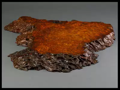 Japanese old Jade Wood flower table board table seat fried tea props tea set