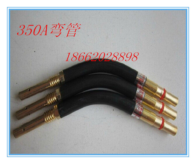 Carbon dioxide welding gun head bending goose neck 200A 350A 500A gas welding gun accessories