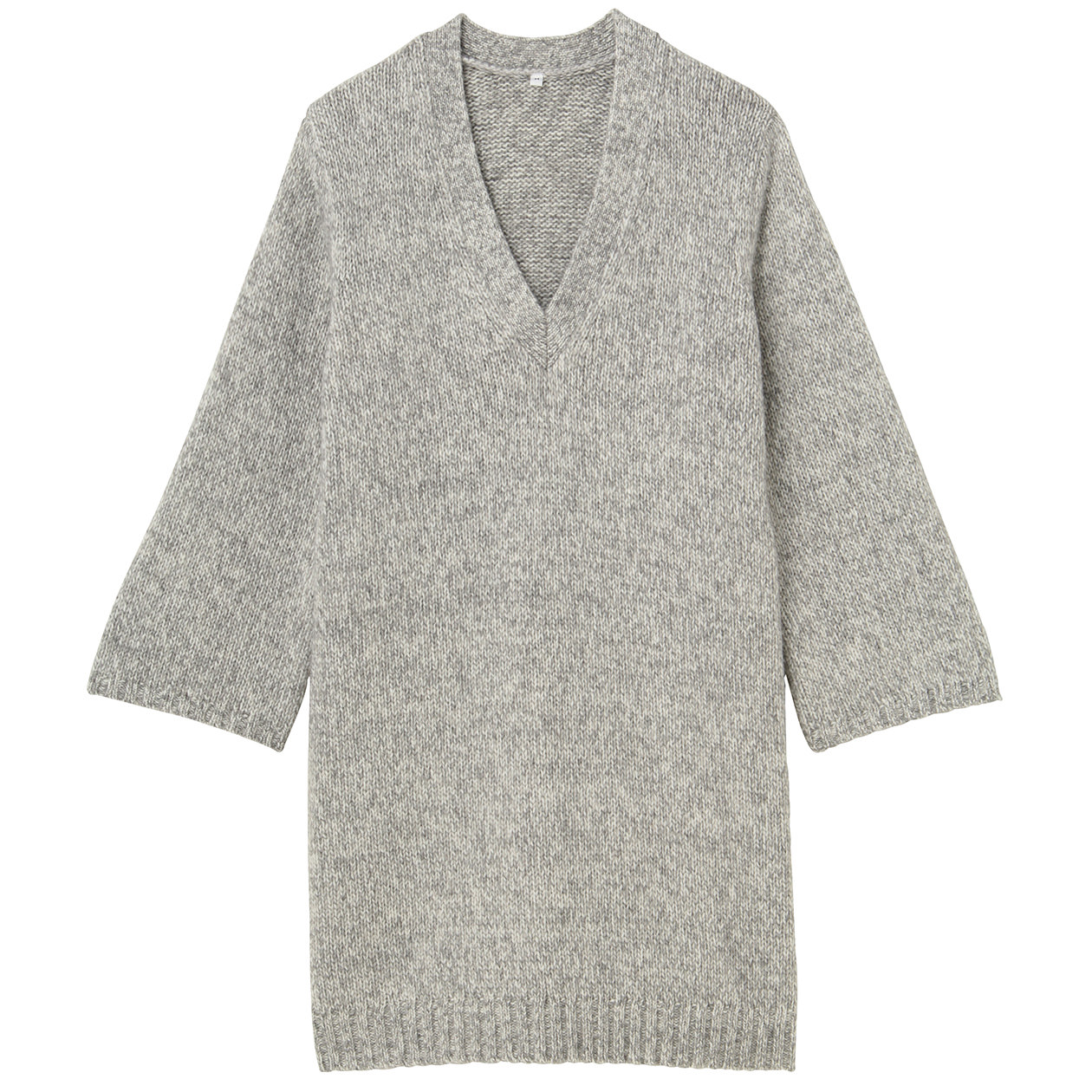 无印良品 MUJI 女式 V领束腰长上衣
