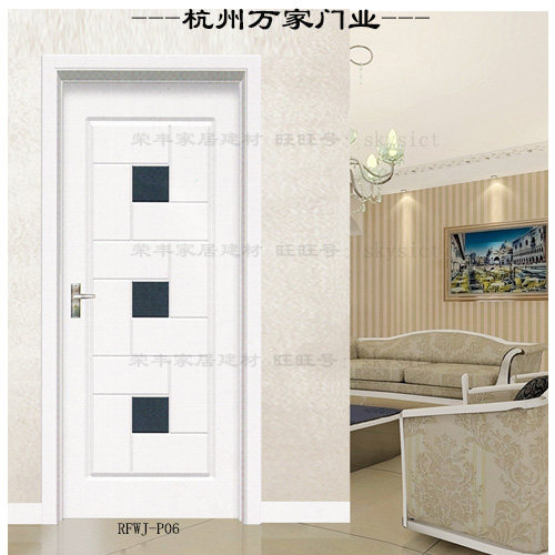 Rongfeng Wanjia Wooden Door Interior Door Solid Wood Composite Door Painted Door White Door Piano Door Bedroom Door