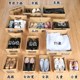 Kraft paper shoe box AJ storage box drawer-type shoe cabinets boots storage artifact trunk carton shoe box transparent