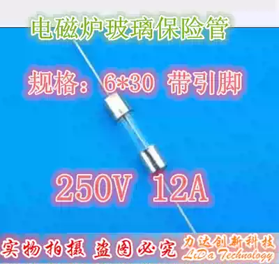 Induction cooker glass fuse 6x 30MM 10A 12A 15A 250V (with pins)