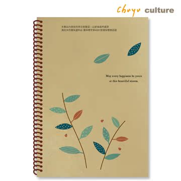 珠友 再生纸牛皮线圈横线笔记本-80张  (横线-A6台湾官网直邮进口