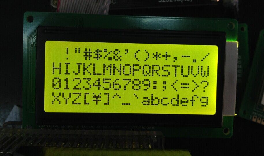 LCD1604 LCD screen 87*60 yellow-green screen 3 3V 5V optional painting crystal technology manufacturers direct sales