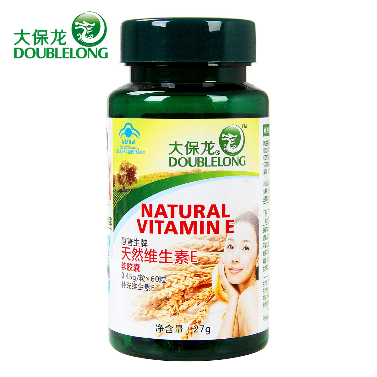 大保龙 惠普生牌天然维生素E软胶囊 0.45g/粒*60粒