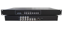 4-port BNC four-screen splitter 4-port BNC four-screen splitter 4-way rack-mounted analog video splitter