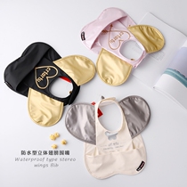 Carter Rabbit Baby Boy Containment Mouth Solid Waterproof Eating Pocket Angels Butterfly Baby Saliva scarves for a dinner pocket