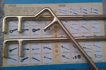 Explosion-proof F wrench brass F-type valve wrench all-copper two-claw valve hook anti-magnetic F wrench 150-1200MM