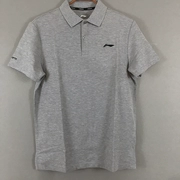 Áo thun nam tay ngắn Li Ning 2019 cotton mới thấm hút ẩm ve áo ngắn thể thao mùa xuân APLN169 - Áo polo thể thao