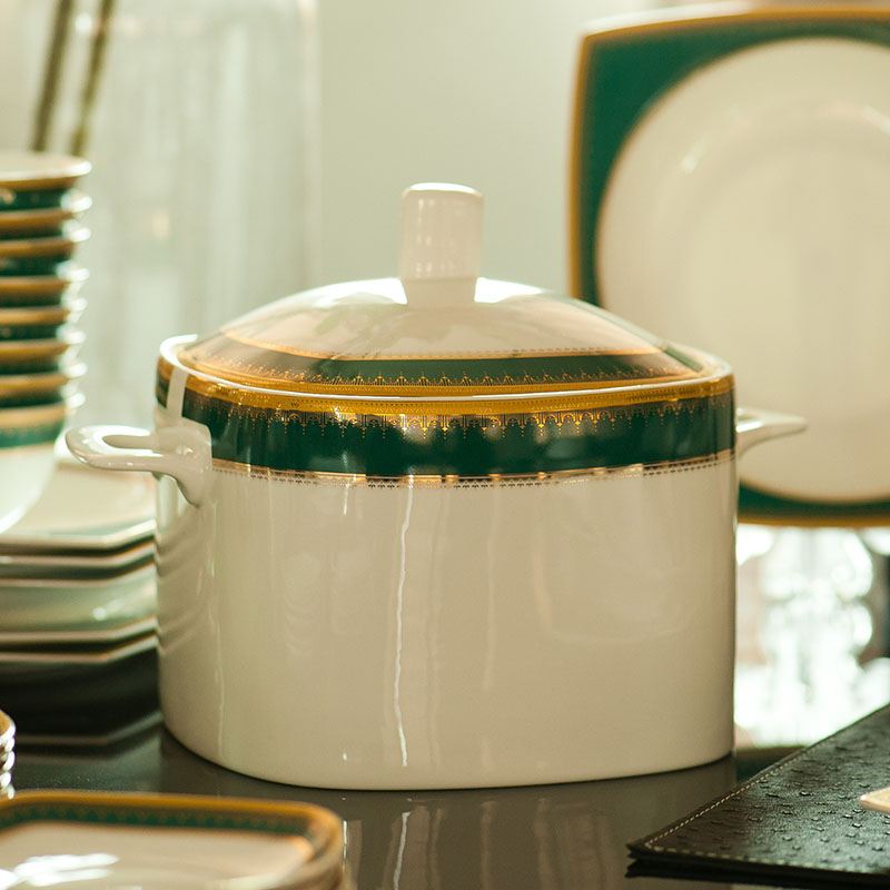 American tableware dishes suit household European - style jingdezhen ceramic tableware suit dishes household combination of key-2 luxury