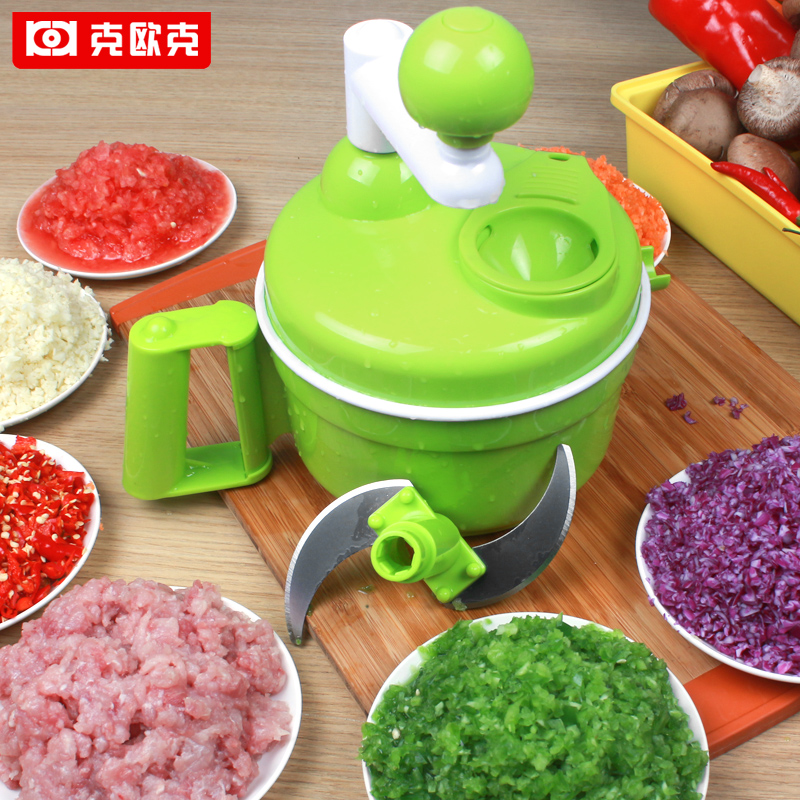 厨房小工具多功能手摇切菜器 碎菜器饺子馅绞肉机 家用 手动不锈
