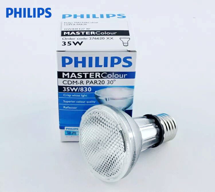 Philips ceramic gold halogen lamp CDM-R PAR20 10 degrees 35W 830942 10D 30D bulb