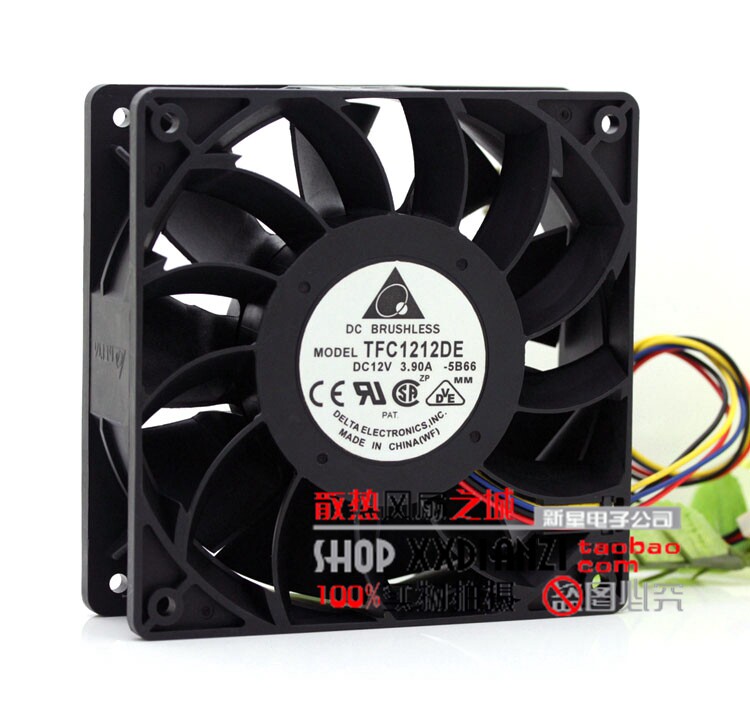 Original TERRACE DA DELTA TFC1212DE 12V 3 9A 12038 Double Ball Ball Strong Profiling Violence Fan