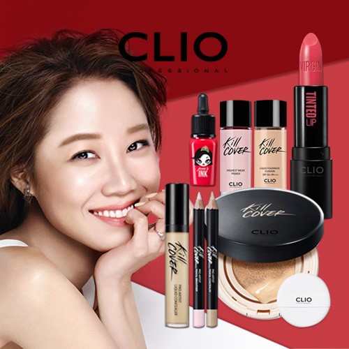 CLIO 珂莱欧孔孝真推荐秋冬彩妆礼盒完美遮瑕气垫口红韩国包邮