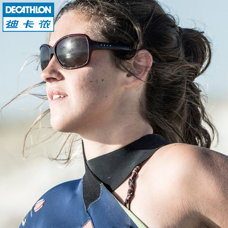 迪卡侬 城市休闲太阳眼镜女士墨镜时尚蛤蟆镜防晒防紫外线潮 ORAO