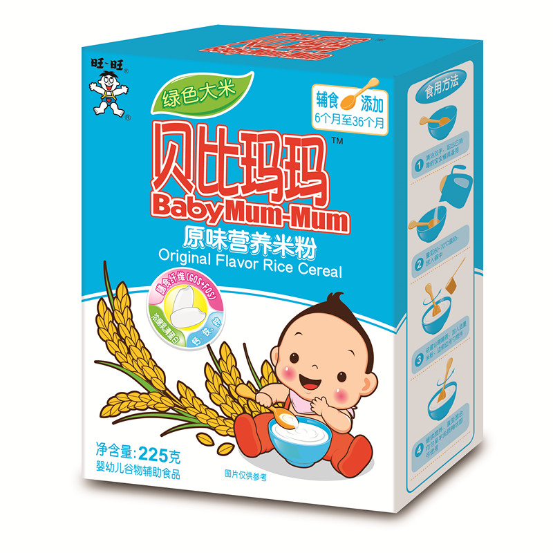 贝比玛玛米粉 贝比原味营养米粉225克