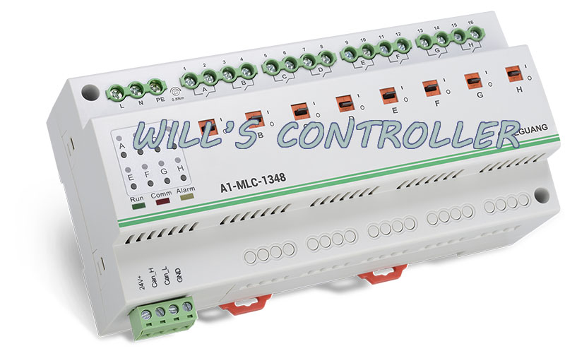 8-way 16A Magnetic Latching Self-locking Relay Output Module Intelligent Lighting Module CAN Switch Module