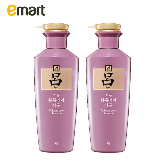 EMART易买得 韩国正品RYO粉吕俊俏洗发水400g*2 根部蓬松丰盈灵动