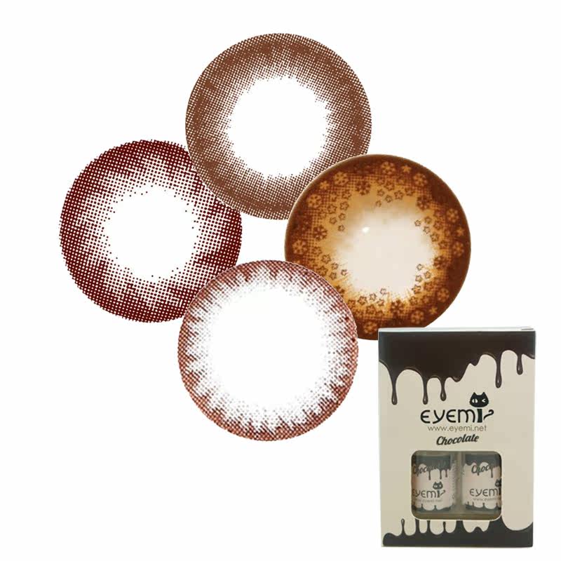 Eyemi爱咪 neo映雪巧克力系列 美瞳年抛混血彩色隐形眼镜2片包邮