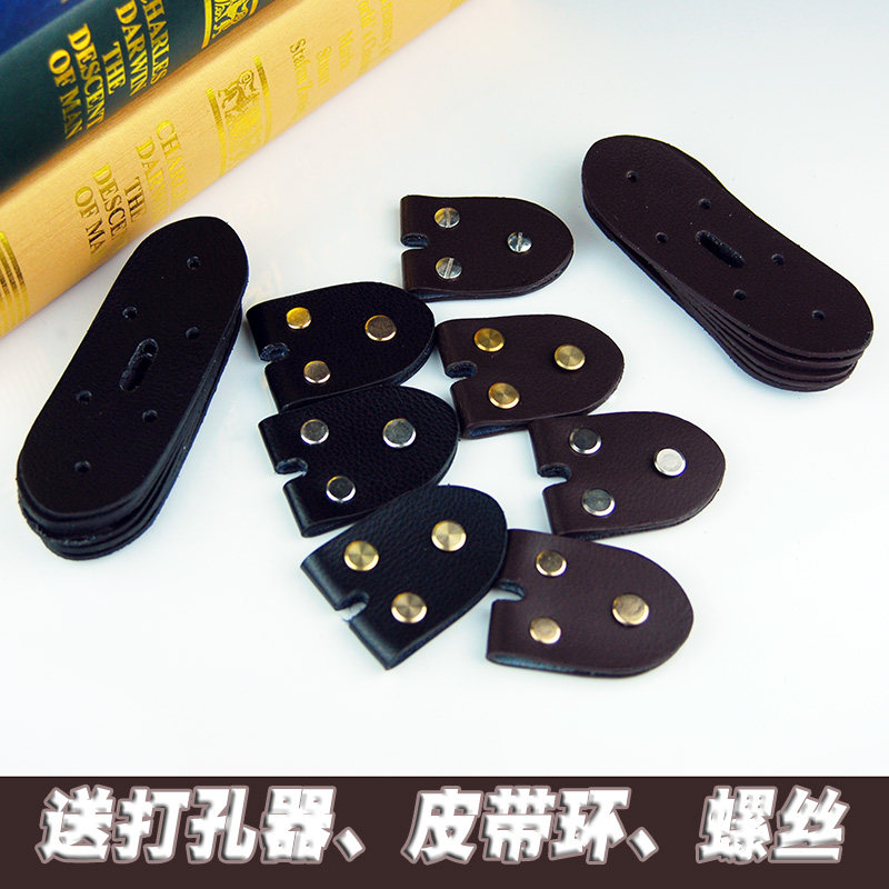 Belt Accessories Needle Buckle Belt Head Leather Head Leather Head Leather Leather Handmade Cow Leather Strap Ring block