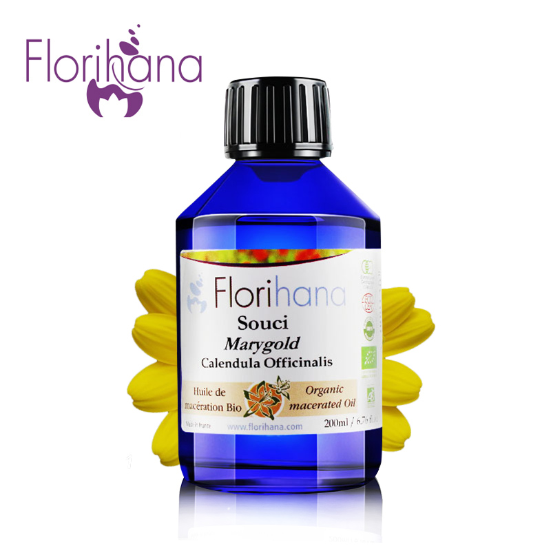 Florihana金盏花浸泡油 滋润保湿深层清洁淡斑护发按摩复方精油