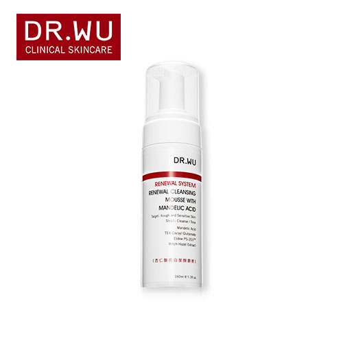 DR．WU/达尔肤杏仁酸亮白洁颜慕斯160ml dr wu 改善黑头 控油洁面