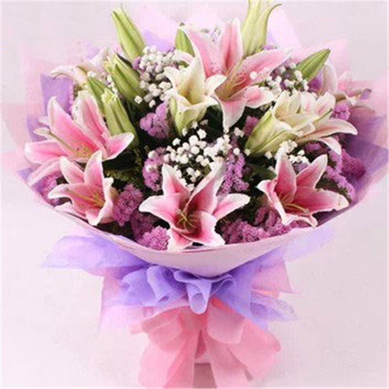 楚雄曲靖老河口香水百合花束临沧同城鲜花速递朋友同事领导长辈