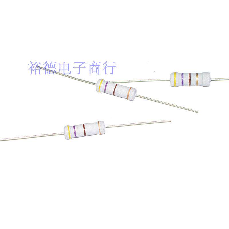 82R碳膜电阻 1/4W 5% 四色环电阻 5000个/盒30元 直插电阻 黄色