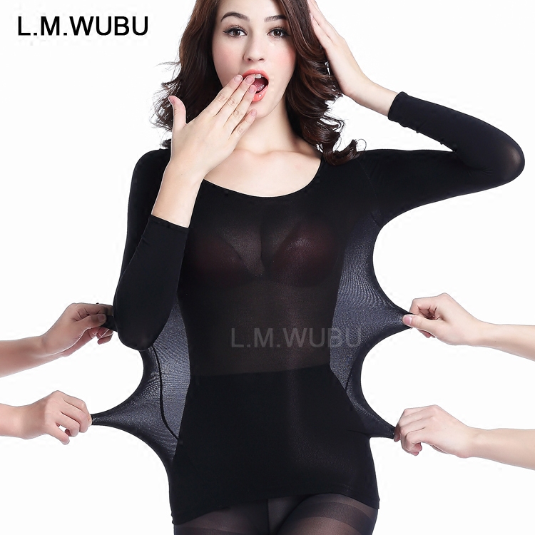 Black bottoming shirt dance clothing performance bottoming clothing ultra-thin invisible corset underwear long-sleeved white flesh-colored dance clothing