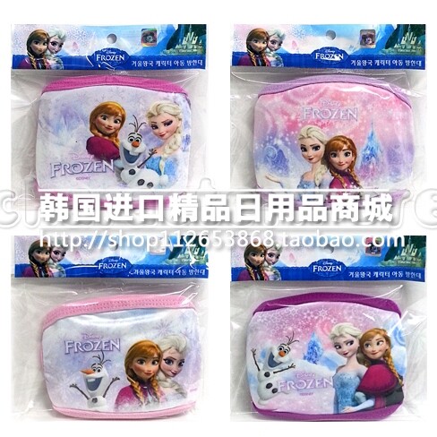 14 years new Korea imports ice and snow chic edge children mask full cotton cartoon mask breathable dust-proof