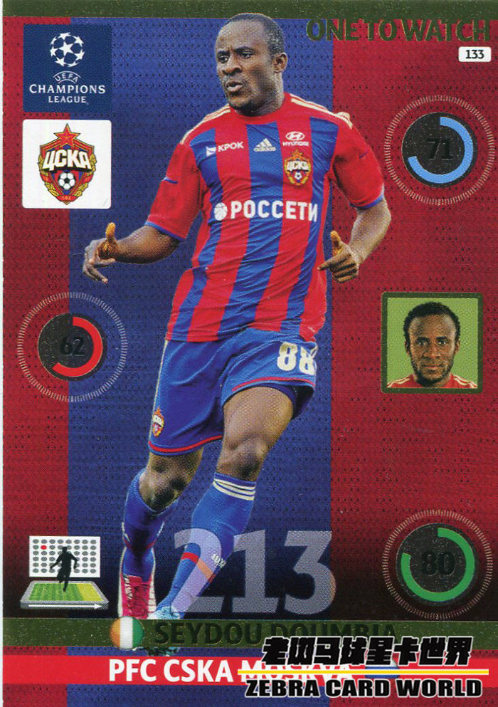 panini Panini 2014-2015 Champions League Star Card OTW Games Focus 133 Sedu Dumbia