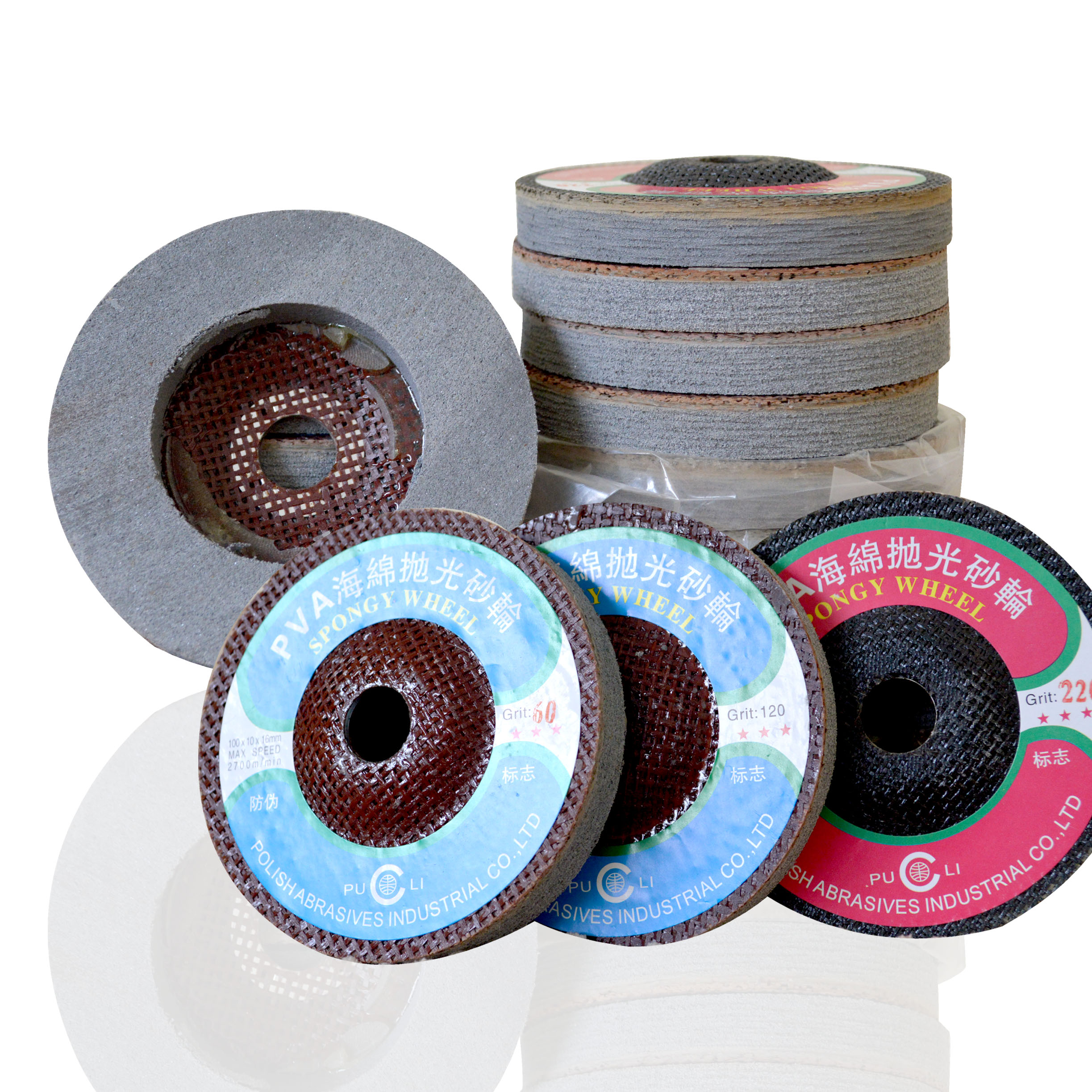 AnhuaCard sponge polished grinding wheel marble glass stone polished polished sheet 60120220 mesh