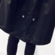 Áo khoác gió Zip dài tay dài lỏng lẻo Áo khoác mùa thu Hàn Quốc Size lớn Thêu hoa Thun eo nữ - Trench Coat