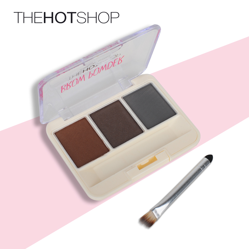 THEHOTSHOP/热卖小铺自然三色眉粉防水防汗不晕染持久定妆易上色